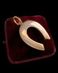 VICTORIAN 15CT GOLD & TURQUOISE HORSESHOE PENDANT