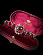 VICTORIAN DIAMOND HORSESHOE AND GARNET BROOCH