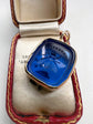 VICTORIAN BRIGHT BLUE BEE ‘INDUSTRY’ TASSIE INTAGLIO PENDANT