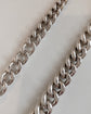 ANTIQUE CHUNKY SILVER CURB CHAIN
