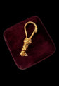 VICTORIAN LARGE 18CT GOLD SNAKE DOG CLIP