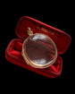 ANTIQUE LARGE 15CT GOLD & CRYSTAL LOCKET