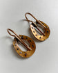 ANTIQUE MIXED METAL HORSESHOE EARRINGS