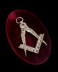 19TH CENTURY SILVER & PASTE MASONIC PENDANT