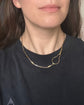 ANTIQUE BI-COLOUR 18CT GOLD & PLATINUM TROMBONE CHAIN