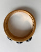 CHUNKY VICTORIAN BANDED AGATE FLUSH SET RING