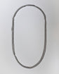 ANTIQUE SUPER LONG SILVER FLAT BELCHER GAURD CHAIN