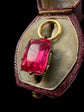 GEORGIAN PINK PASTE DROP PENDANT