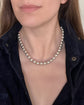 VICTORIAN LARGE SCALE SILVER BEAD NECKLACE