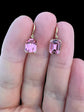 19TH CENTURY PINK PASTE EARRINGS