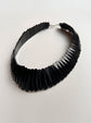 VICTORIAN WHITBY JET GEOMETRIC COLLAR NECKLACE