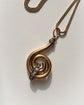 VICTORIAN 18CT GOLD & DIAMOND SWIRL PENDANT