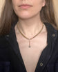 ANTIQUE PLATINUM & SAPPHIRE SPHERE CHAIN CHARMS
