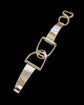 FRENCH SILVER DOUBLE STIRRUP BANGLE