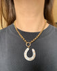 VICTORIAN MIXED METAL HORSESHOE PENDANT