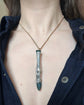 VICTORIAN SILVER & BLOODSTONE STAG LEG PENDANT