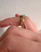 EARLY VICTORIAN DOUBLE HEART & HAND FEDE RING