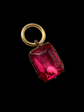 GEORGIAN PINK PASTE DROP PENDANT