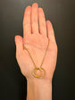 GEORGIAN 18CT GOLD CHASED SPLIT RING