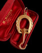 VICTORIAN 15CT GOLD HORSESHOE & NAIL FOLDING BUTTON HOOK