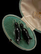 VICTORIAN WHITBY JET FUCHSIA EARRINGS