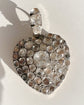 19TH CENTURY LARGE SCALE PASTE HEART PENDANT