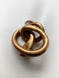 VICTORIAN HIGH CARAT GOLD & HAIR SNAKE PENDANT