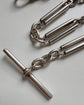 ANTIQUE SILVER FANCY PAPERCLIP CHAIN