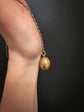 VICTORIAN 18CT GOLD WALNUT VINAIGRETTE PENDANT