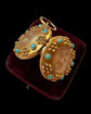 VICTORIAN 15CT GOLD & TURQUOISE LOCKET