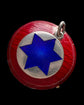 20TH CENTURY BLUE GUILLOCHE STAR PENDANT