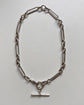VICTORIAN SILVER PAPERCLIP ALBERT CHAIN