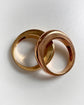 VINTAGE 90’S PIAGET 18CT GOLD DOUBLE DOMED BAND RING