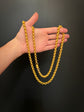 EARLY 19TH CENTURY PINCHBECK CHUNKY BELCHER CHAIN