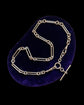 VICTORIAN CHUNKY SILVER PAPERCLIP CHAIN WITH REMOVABLE T-BAR