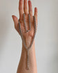 ANTIQUE LONG SILVER CURB CHAIN WITH EXTENDER