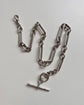VICTORIAN SILVER PAPERCLIP ALBERT CHAIN