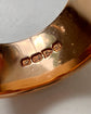 SUPER WIDE 18CT GOLD ANTIQUE CIGAR BAND RING