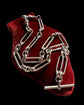 ANTIQUE SILVER PAPERCLIP ALBERT CHAIN