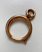 ANTIQUE LARGE 14CT GOLD BOLT RING