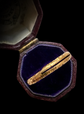 GEORGIAN 18CT GOLD CHASED SPLIT RING