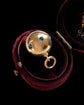 ANTIQUE 18CT GOLD & SAPPHIRE SPHERE PENDANT