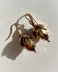 VICTORIAN FACETED GOLD ACORN EARRINGS