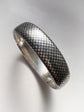 19TH CENTURY SILVER NIELLO CHEQUERBOARD BANGLE