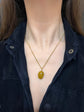 LATE VICTORIAN AGATE AND DIAMOND NUT PENDANT