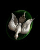 LARGE VICTORIAN SILVER DOVE PENDANT