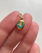 VICTORIAN 15CT GOLD & TURQUOISE MINI HORSESHOE PENDANT