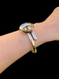 VICTORIAN CHUNKY SILVER HORSESHOE BANGLE