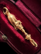 VICTORIAN 15CT GOLD PARROT DOGCLIP