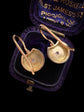 ANTIQUE DIAMOND & 15CT GOLD HORSESHOE EARRINGS
